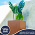 Metal Garden Square Planter 35cm Steel Outdoor Plant Pot Durable Raised Flower Bed 35 L